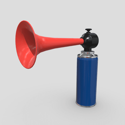 Air Horn 2 - low poly PBR 3d model