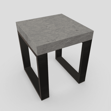 Stool 10 - low poly PBR 3d model