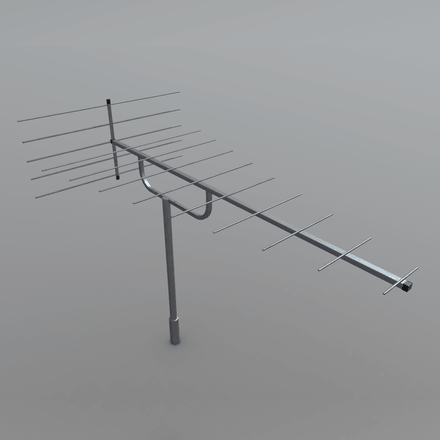 CC0 - Antenna - low poly PBR 3d model