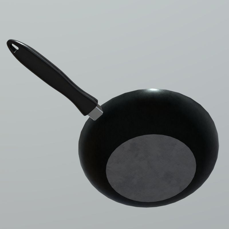 Pan - low poly PBR 3d model