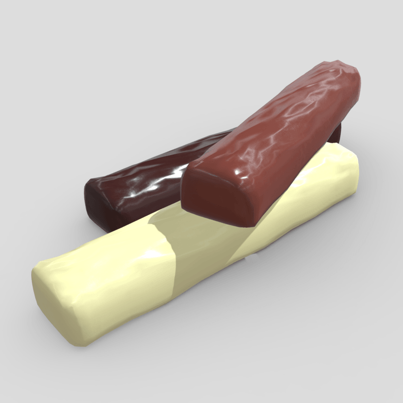 Chocolate Bar 3 - low poly PBR 3d model