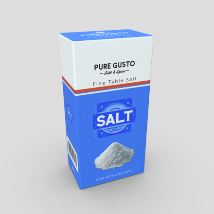 CC0 - Salt Package - low poly PBR 3d model