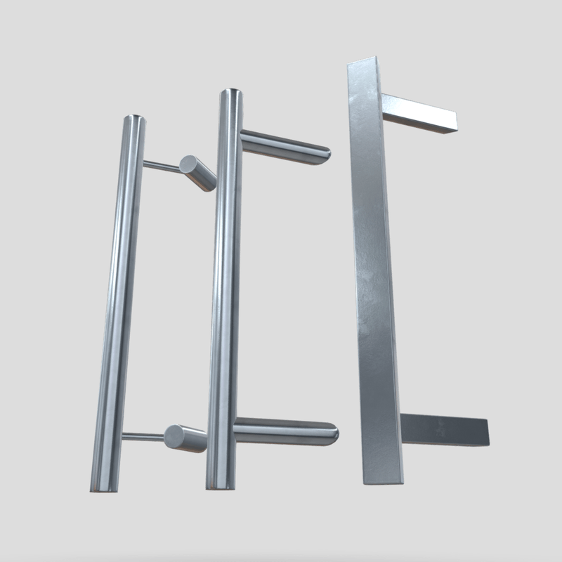 Door Handle Pack 2 - low poly PBR 3d model