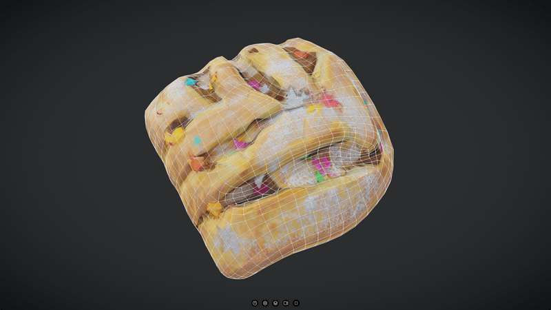 Pastry - low poly PBR 3d model