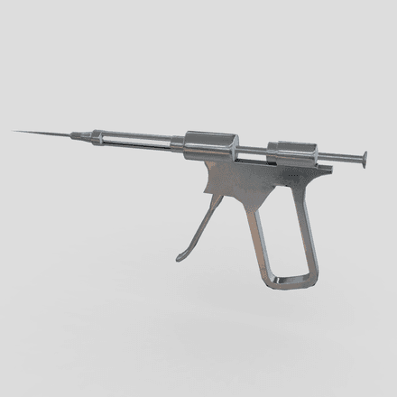 Injection Gun - low poly PBR 3d model