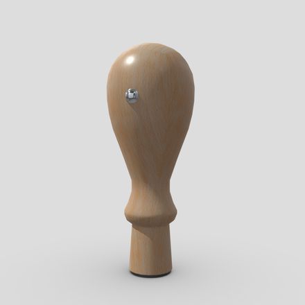 CC0 - Rubber Stamp 3 - low poly PBR 3d model