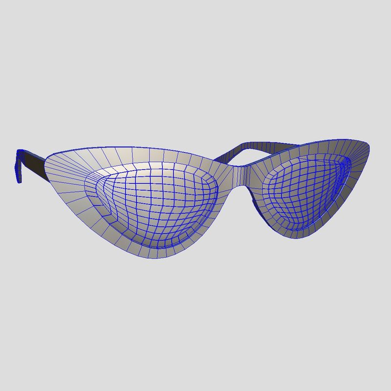 Sunglasses 4 - low poly PBR 3d model