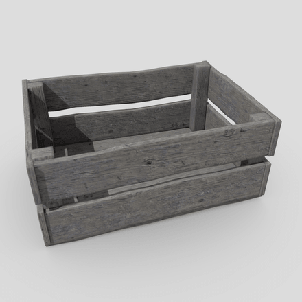 CC0 - Crate 5 - low poly PBR 3d model