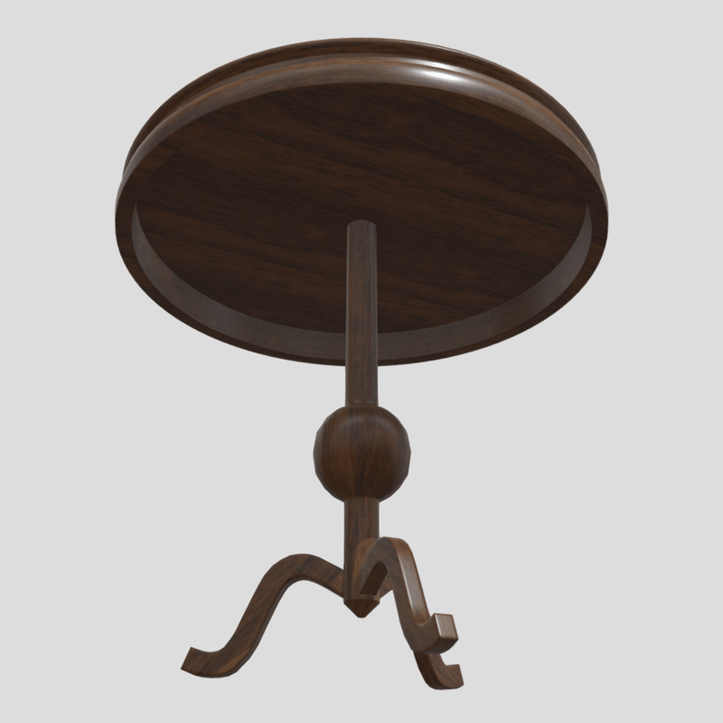 CC0 - Table - low poly PBR 3d model