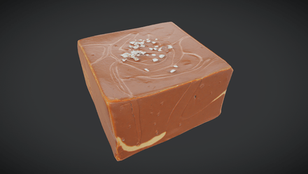 Fudge - low poly PBR 3d model