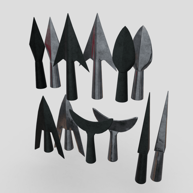 Arrowhead Pack - low poly PBR 3d model