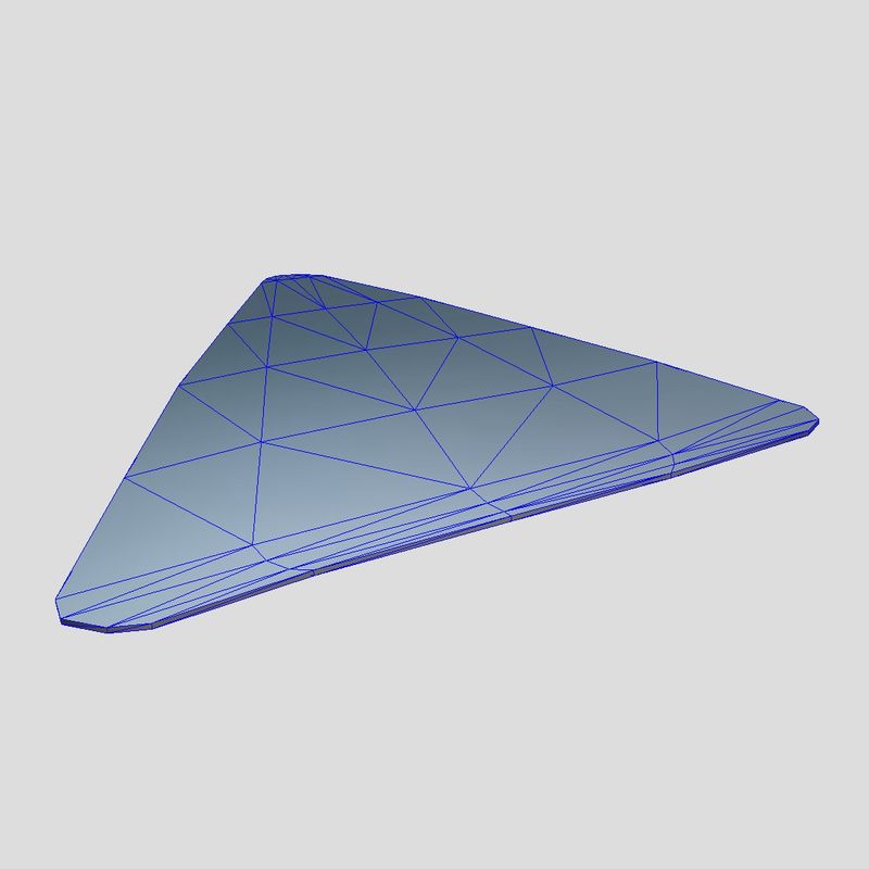 Tortilla Chip - low poly PBR 3d model