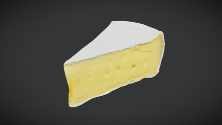 Cheese 5 - low poly PBR 3d model