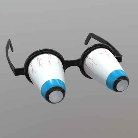 Novelty Glasses 3 - low poly PBR 3d model