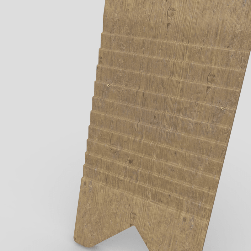 Washboard 2 - low poly PBR 3d model