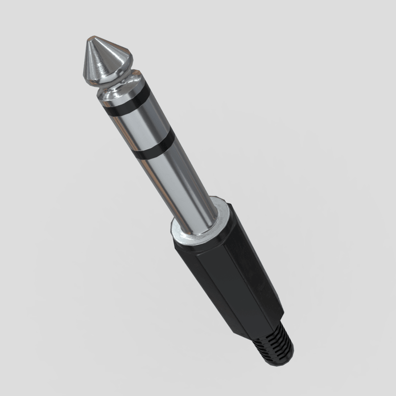 Jack Plug 2 - low poly PBR 3d model