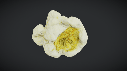 Popcorn - low poly PBR 3d model