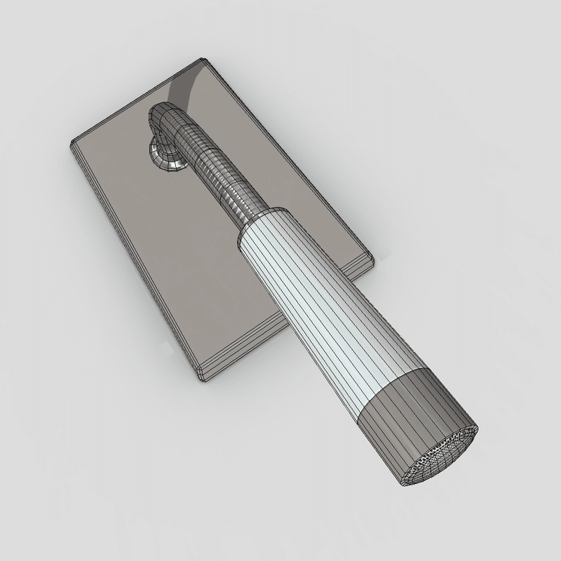Intercom Microphone - low poly PBR 3d model