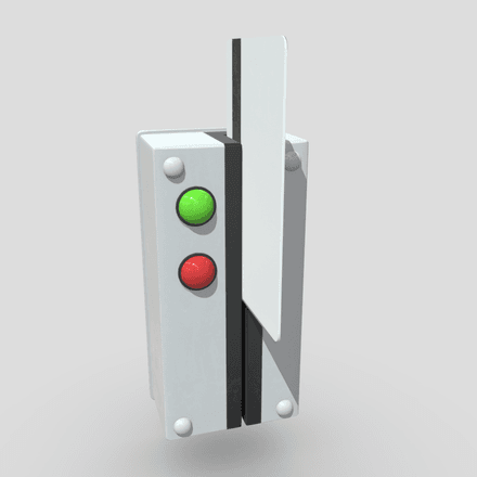 Card Reader Door Lock - low poly PBR 3d model