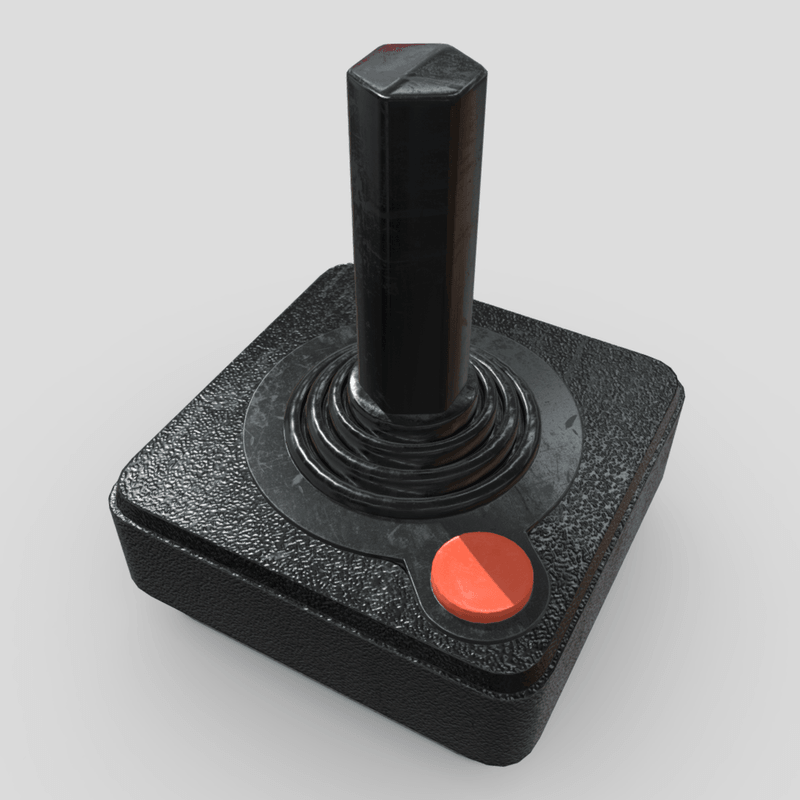 Joystick - low poly PBR 3d model