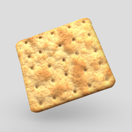 Cracker - low poly PBR 3d model