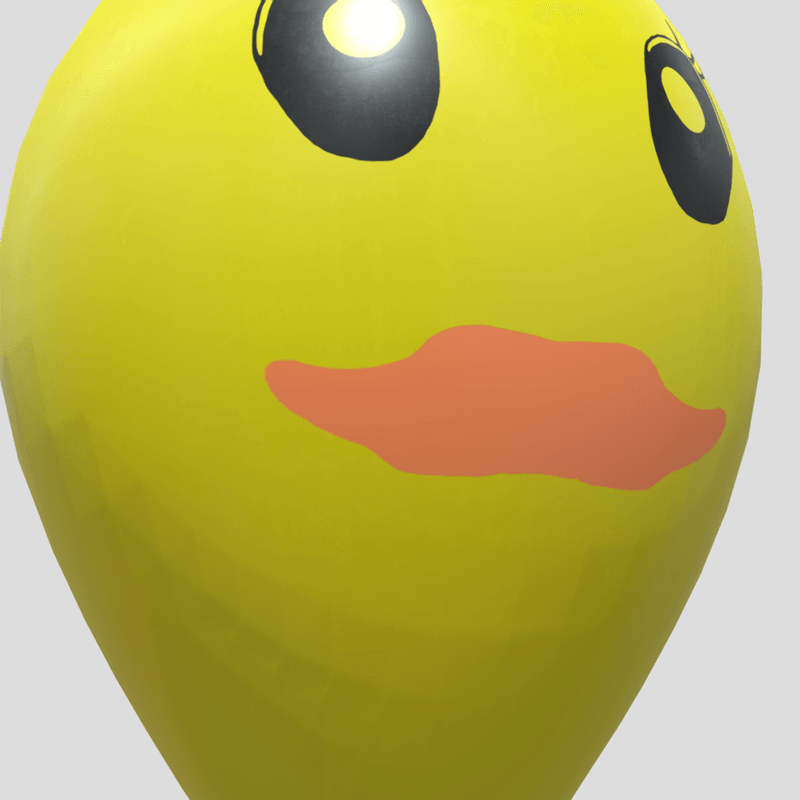 Balloon 2 - low poly PBR 3d model