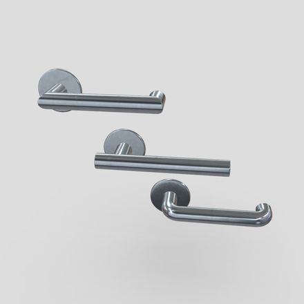 Door Handle Pack - low poly PBR 3d model