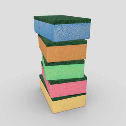 Sponges - low poly PBR 3d mdoel