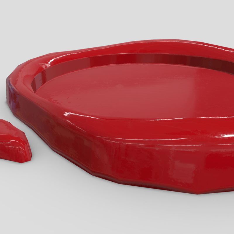 Wax Seal 3 - low poly PBR 3d model