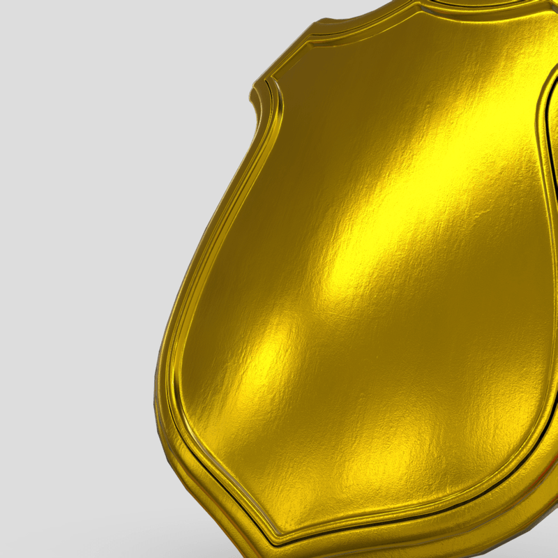 Police Badge - low poly PBR 3d model