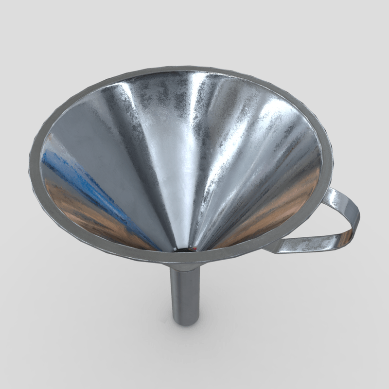 Funnel - low poly PBR 3d model