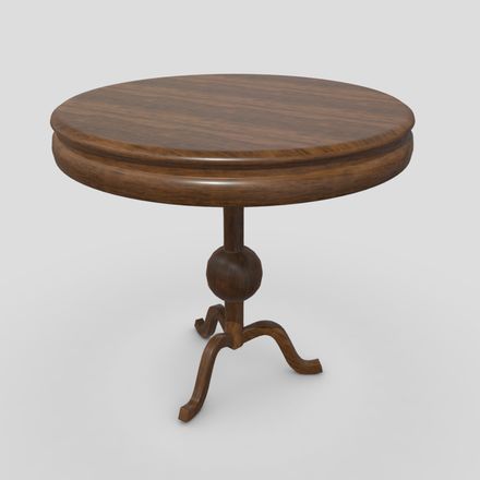 CC0 - Table - low poly PBR 3d model