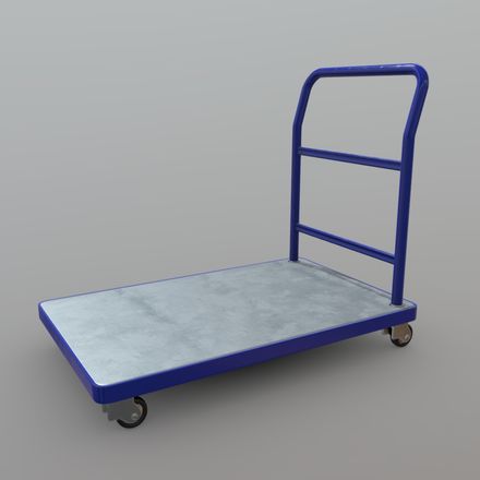 Platform Truck - low poly PBR 3d model