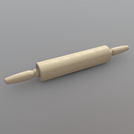 Rolling Pin - low poly PBR 3d model