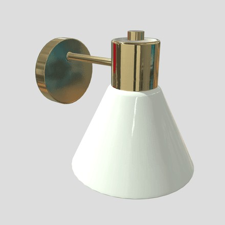 Wall Lamp 6 - low poly PBR 3d model