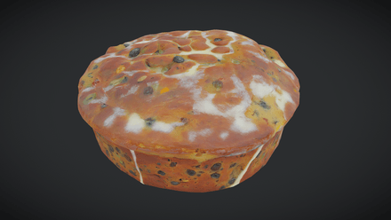 Panettone - low poly PBR 3d model