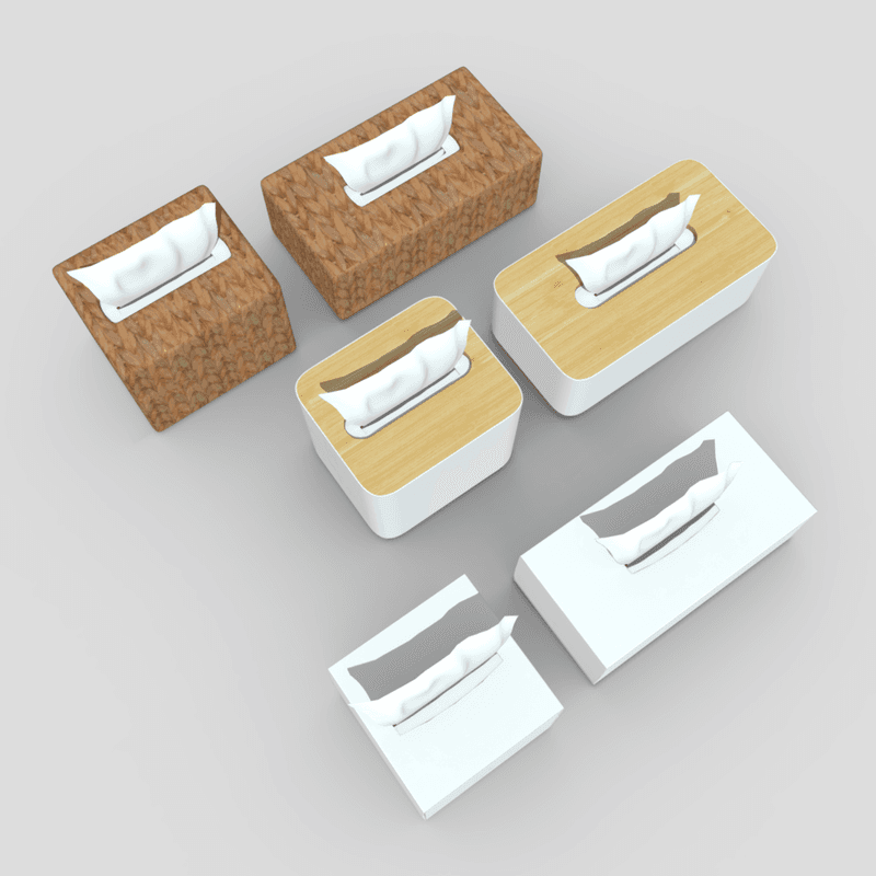 Tissue Box Pack - low poly PBR 3d model
