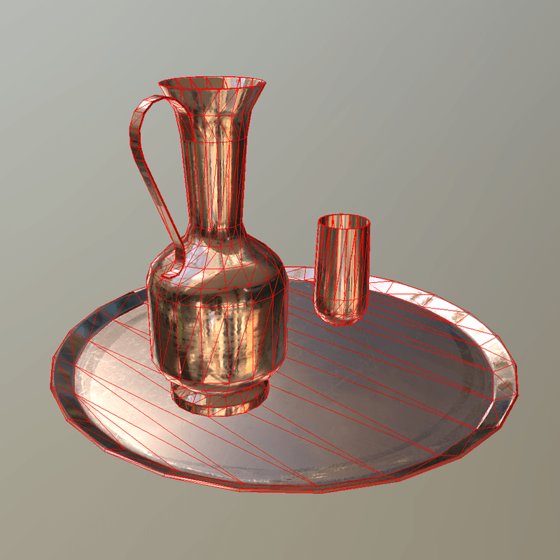 CC0 - Water Carafe - low poly PBR 3d model