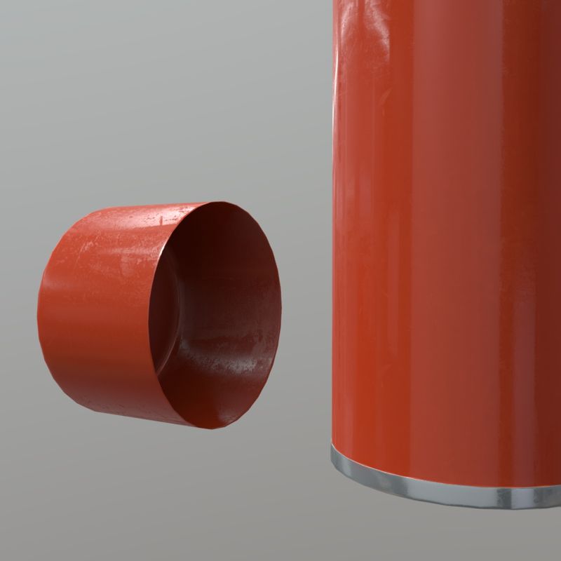 Spray Can - low poly PBR 3d model