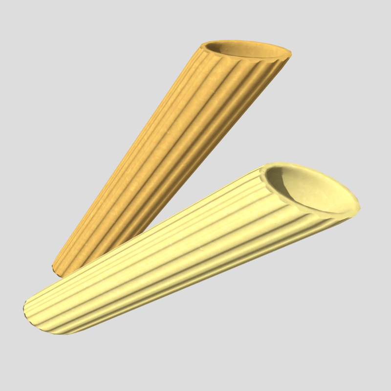 Pasta Penne - low poly PBR 3d model