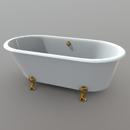 Bathtube - low poly PBR 3d model