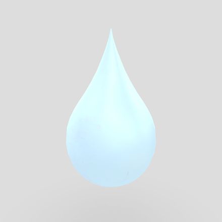 CC0 - Drops - low poly PBR 3d model