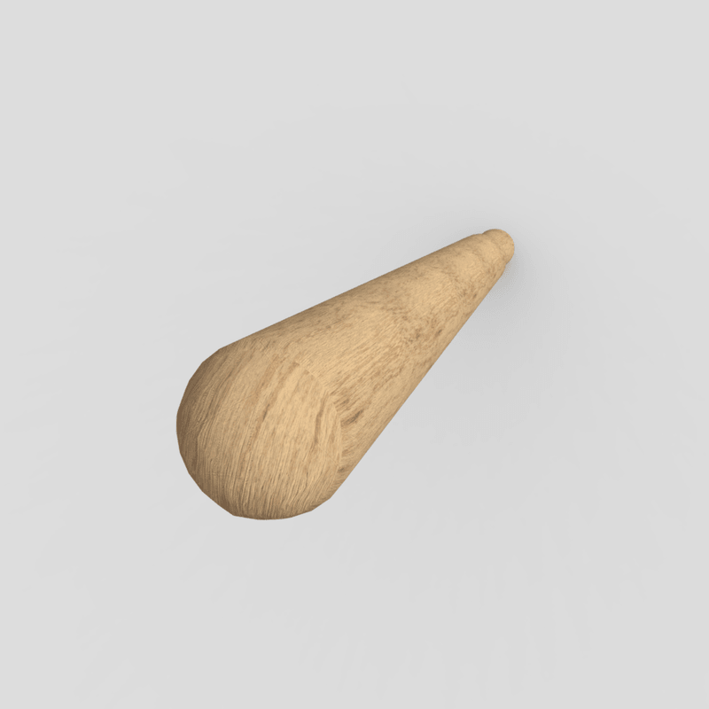 CC0 - Laundry Stick - lowpoly PBR 3d model