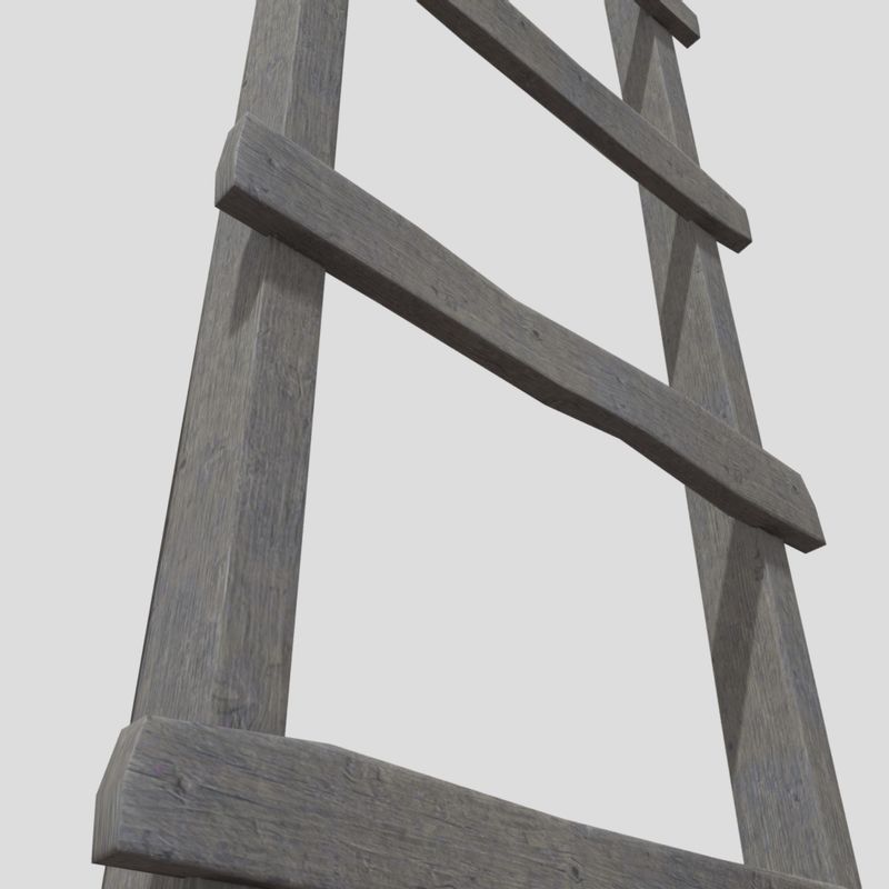Ladder - low poly PBR 3d model