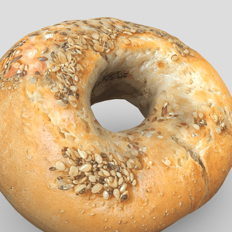 Bagel 3 - low poly PBR 3d model