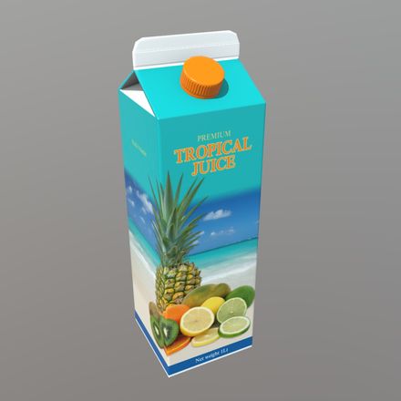 Tropical Juice - low poly PBR 3d model