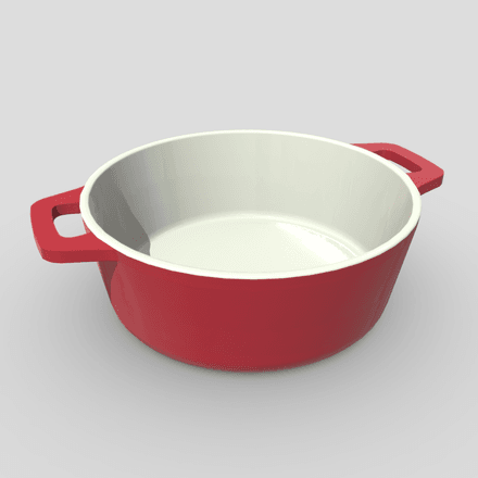 Baking Dish 5 - low poly PBR 3d model