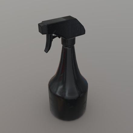 Spray bottle - low poly PBR 3d model