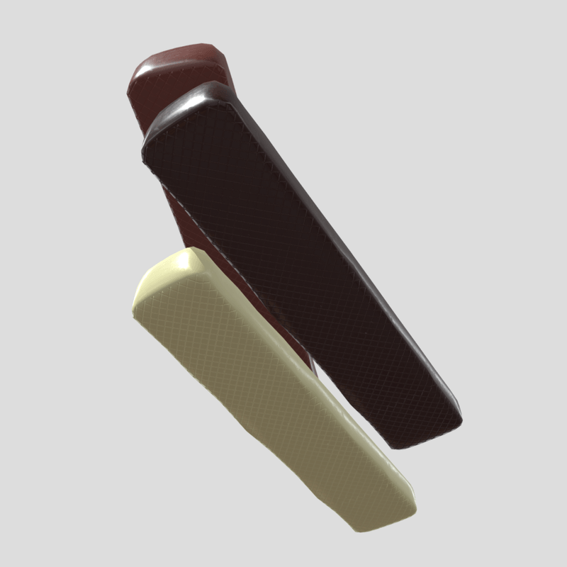 Chocolate Bar 3 - low poly PBR 3d model