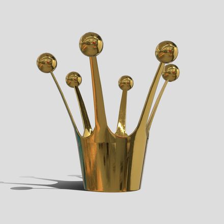 Crown - low poly PBR 3d model